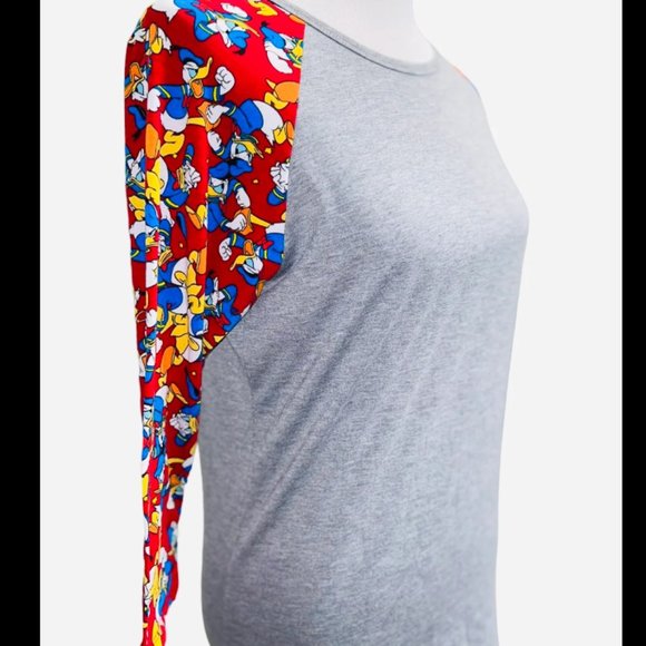 LuLaRoe Randy Disney Donald Duck baseball t Small - Picture 2 of 5